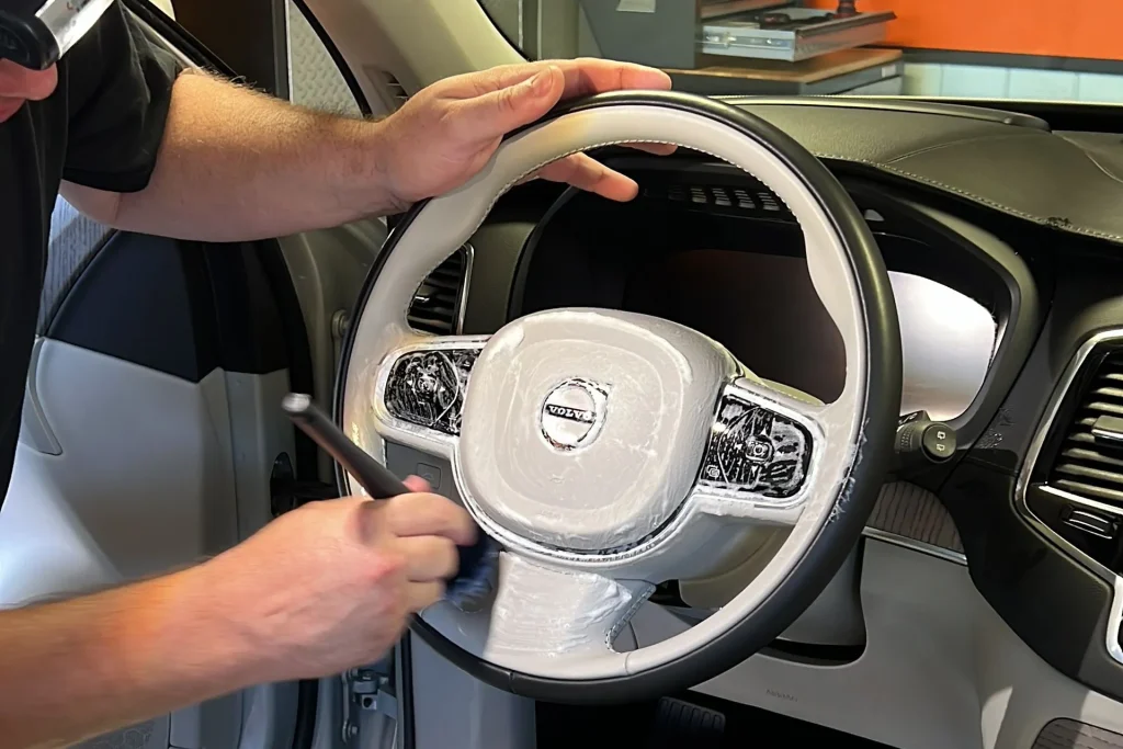Dirty Steering Wheel - Clean Grime Without Surface Damage